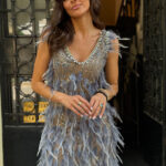 Étoile Feather Dress Siel