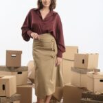 Midi Skirt Gold Details