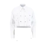Crop Shirt Gold Detailed sleeves - Εικόνα 4