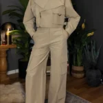 Masca Short Trench Coat beige capartine pants Cargo