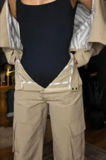 Masca Short Trench Coat beige capartine pants Cargo - Image 8