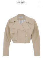 Masca Short Trench Coat beige capartine pants Cargo - Image 2