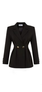 Suit Black Gold Buttons