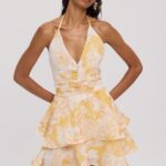 SOLENE LINEN MINI DRESS