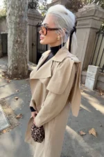 Masca Beige Trench - Εικόνα 4