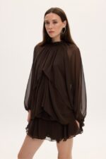 MELANIE DRESS BROWN - Εικόνα 2