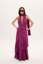 BLAIR MAGENTA LONG DRESS - Εικόνα 2