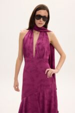 BLAIR MAGENTA LONG DRESS - Εικόνα 4