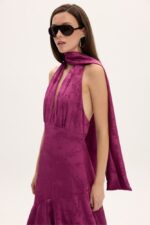 BLAIR MAGENTA LONG DRESS - Εικόνα 5